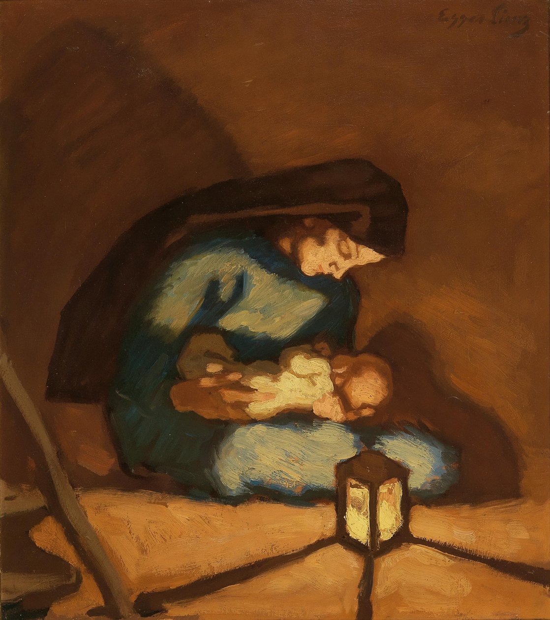 Madonna, c. 1922. alkotó: Albin Egger Lienz