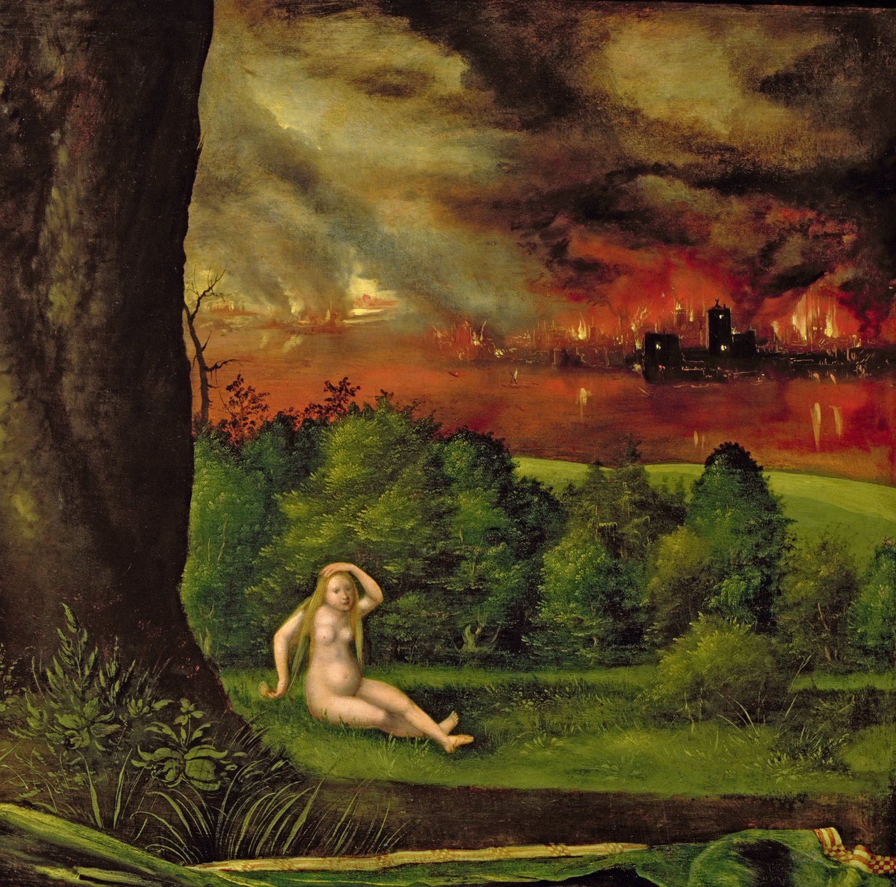 Lót és lánya, 1537 (66125 részlet) alkotó: Albrecht Altdorfer