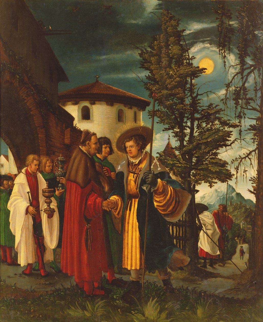 Szent Flórián távozása, 1516-18 alkotó: Albrecht Altdorfer