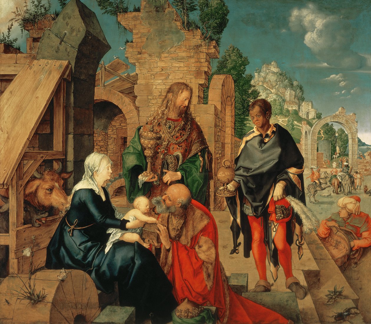 Mágusok imádata, 1504 alkotó: Albrecht Dürer