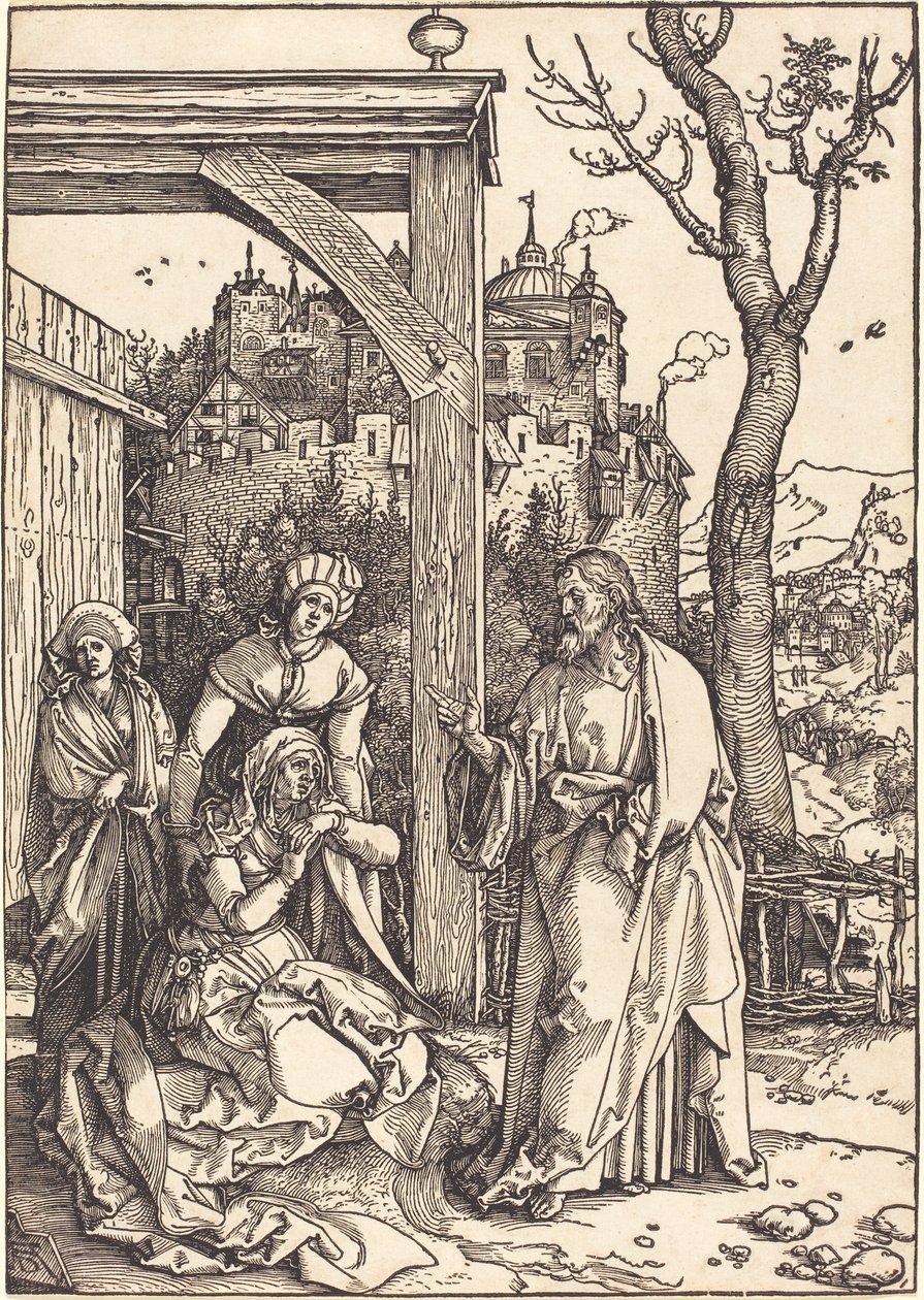 Krisztus elhagyja anyját alkotó: Albrecht Dürer