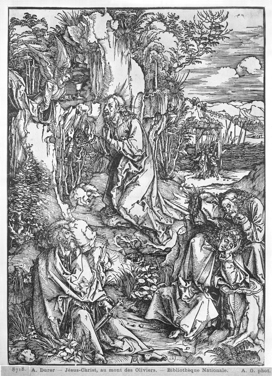 Jézus Krisztus az Olajfák hegyén alkotó: Albrecht Dürer