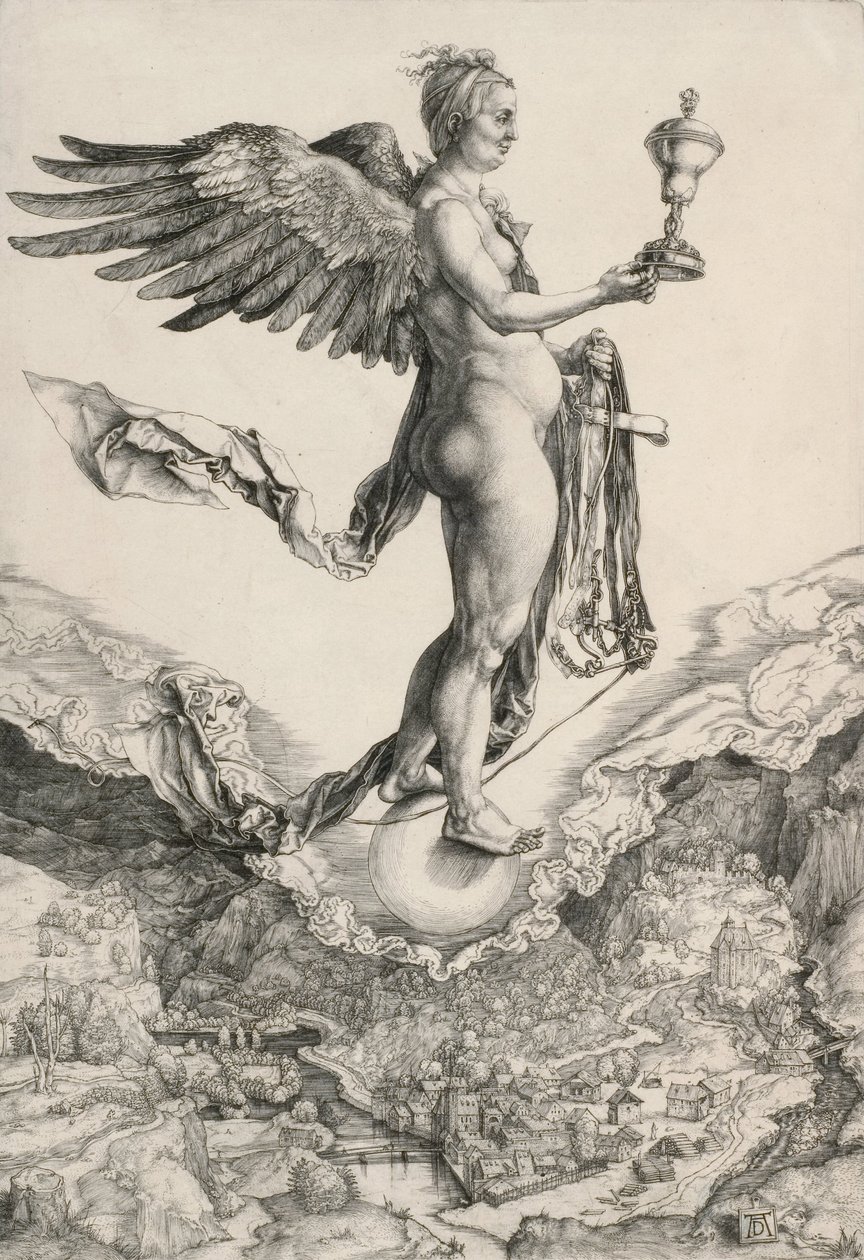 Nemesis (A nagy szerencse) alkotó: Albrecht Dürer