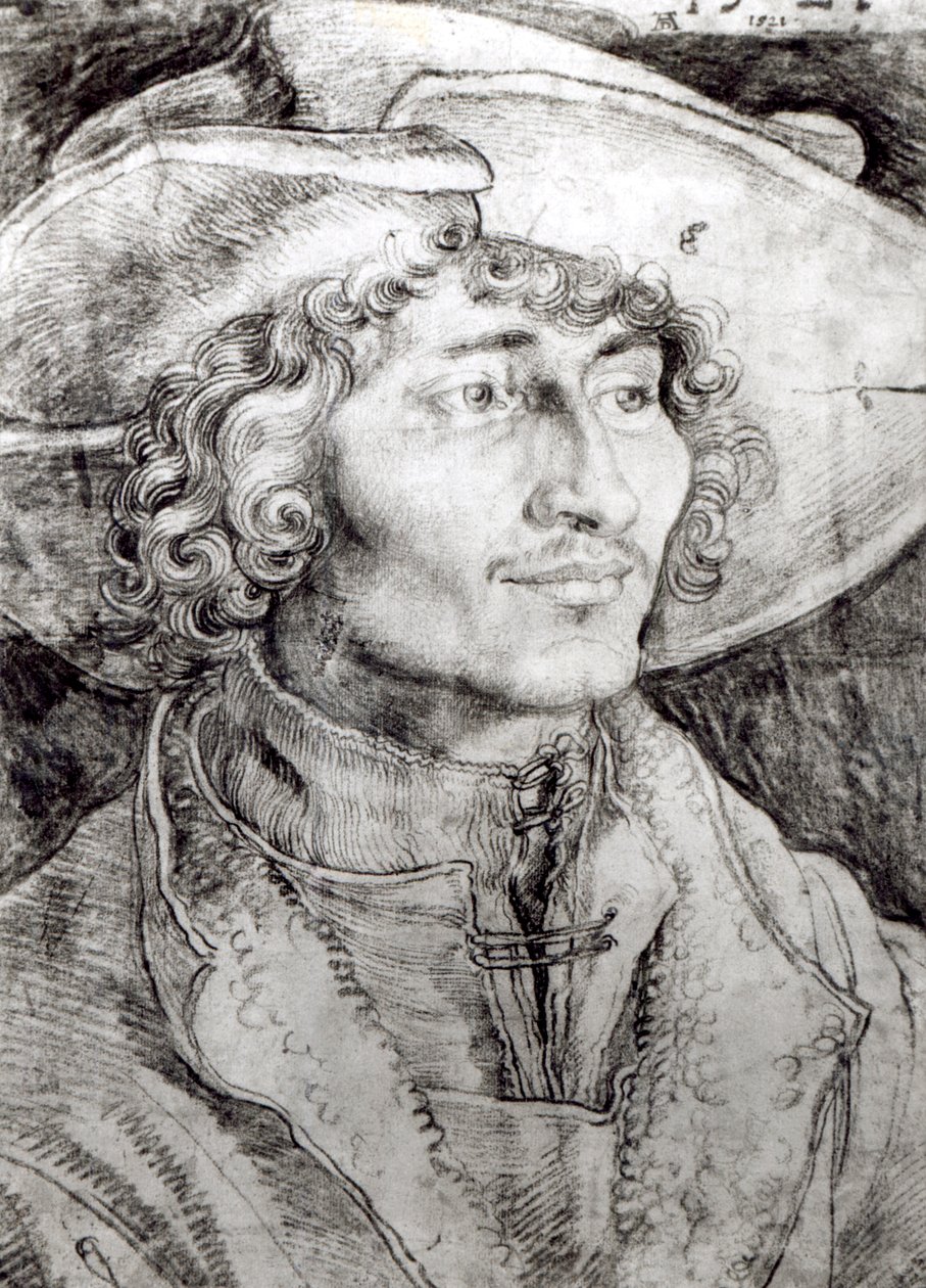 Egy ismeretlen férfi portréja, 1521 alkotó: Albrecht Dürer