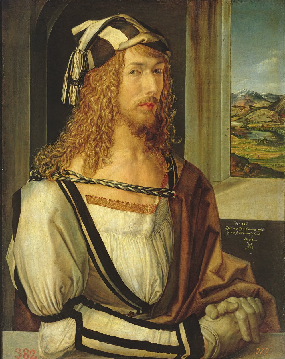 Önarckép kesztyűvel alkotó: Albrecht Dürer