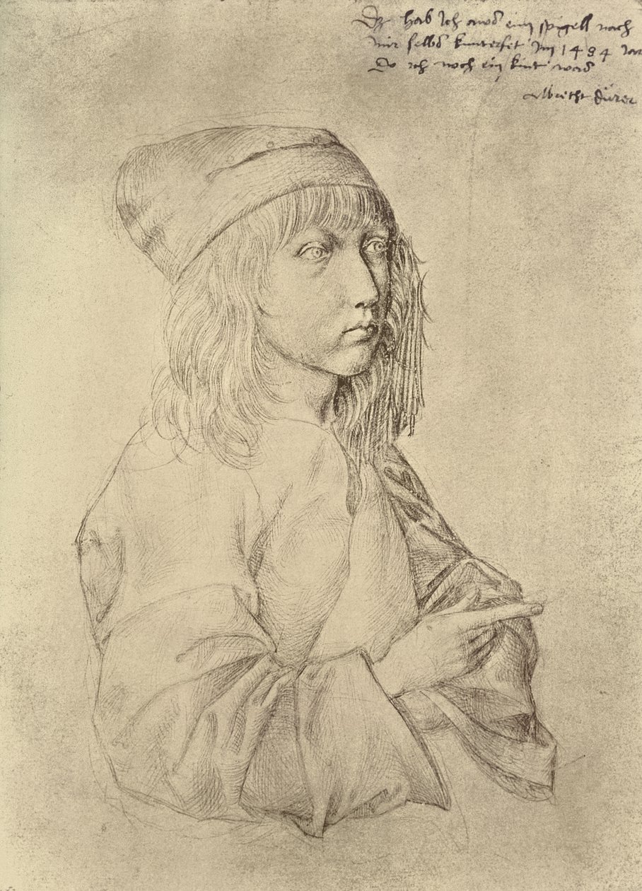 Önarckép tizenhárom évesen, 1484 (ezüstpont papíron) alkotó: Albrecht Dürer