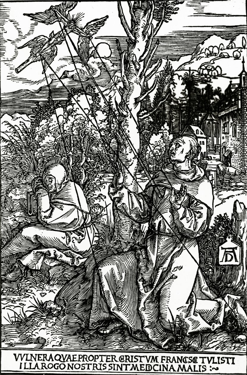 Szent Ferenc a Stigmatát kapja, 1503-4 alkotó: Albrecht Dürer