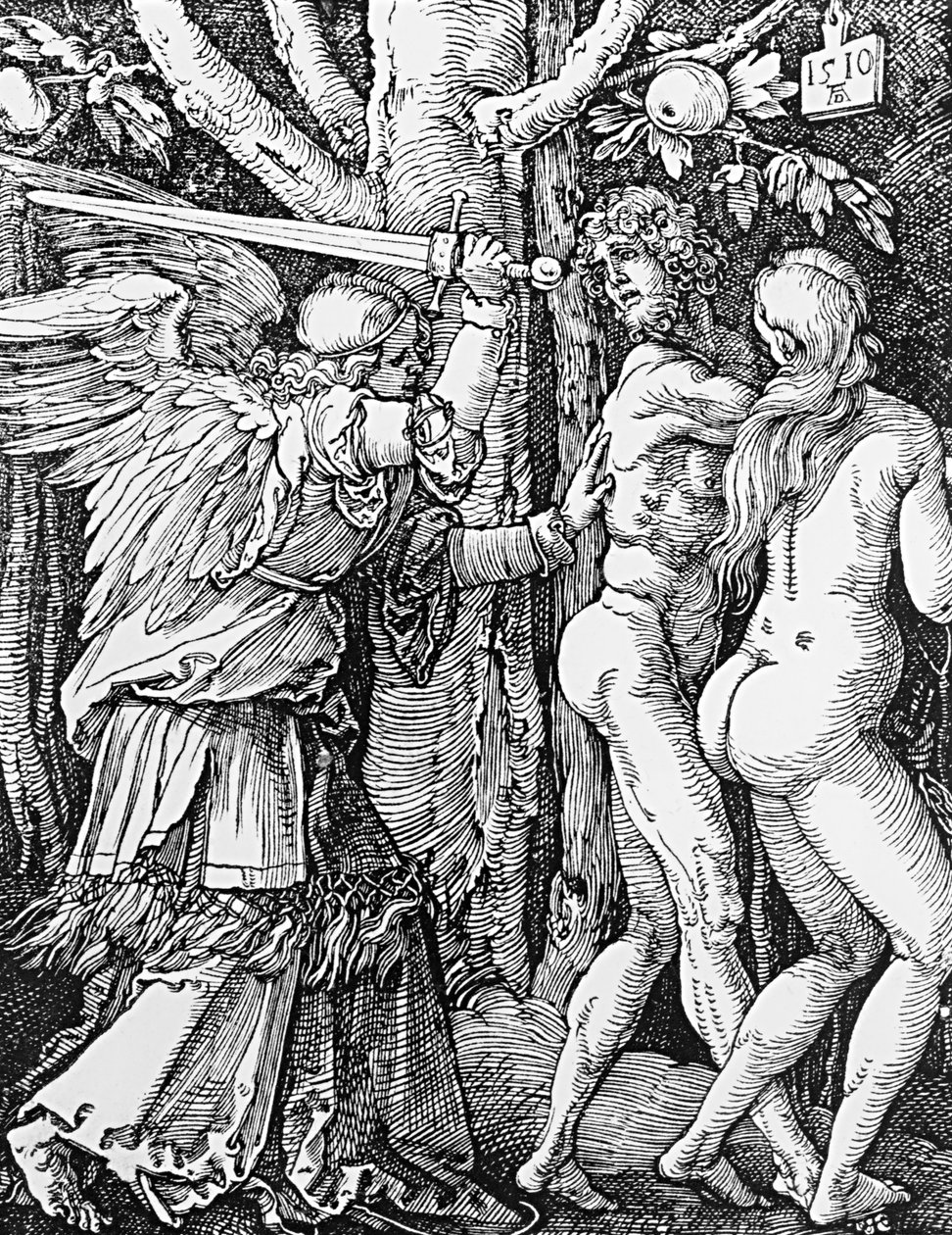 A kiűzetés a paradicsomból, 1510 alkotó: Albrecht Dürer