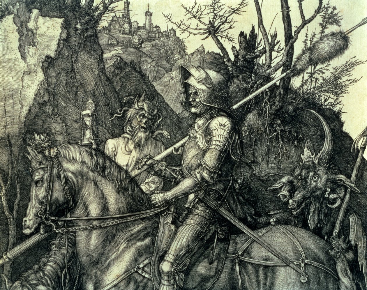 A lovag, a halál és az ördög, 1513-14, részlet alkotó: Albrecht Dürer