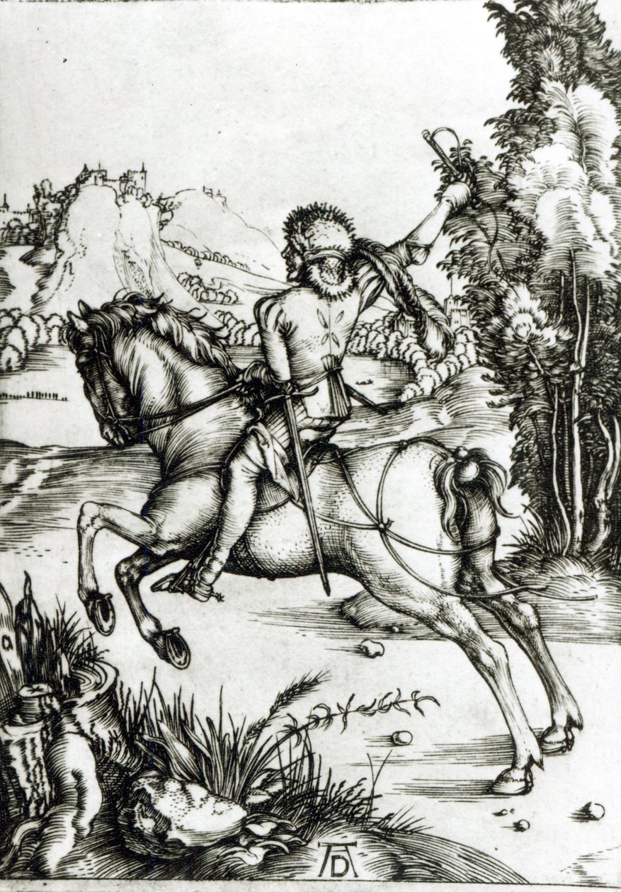 A kis futár, 1496 körül alkotó: Albrecht Dürer