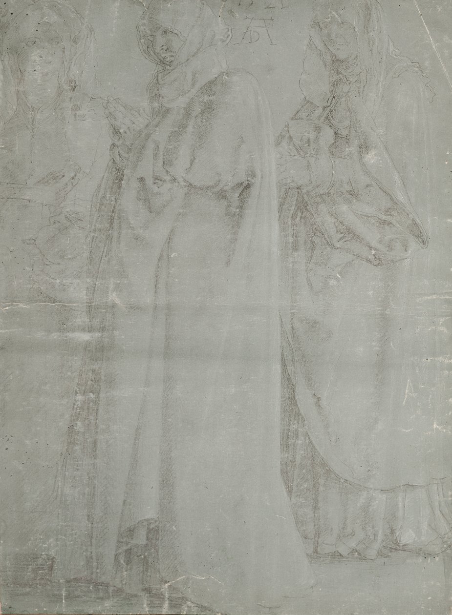 A szűz és két női szent, 1521 alkotó: Albrecht Dürer