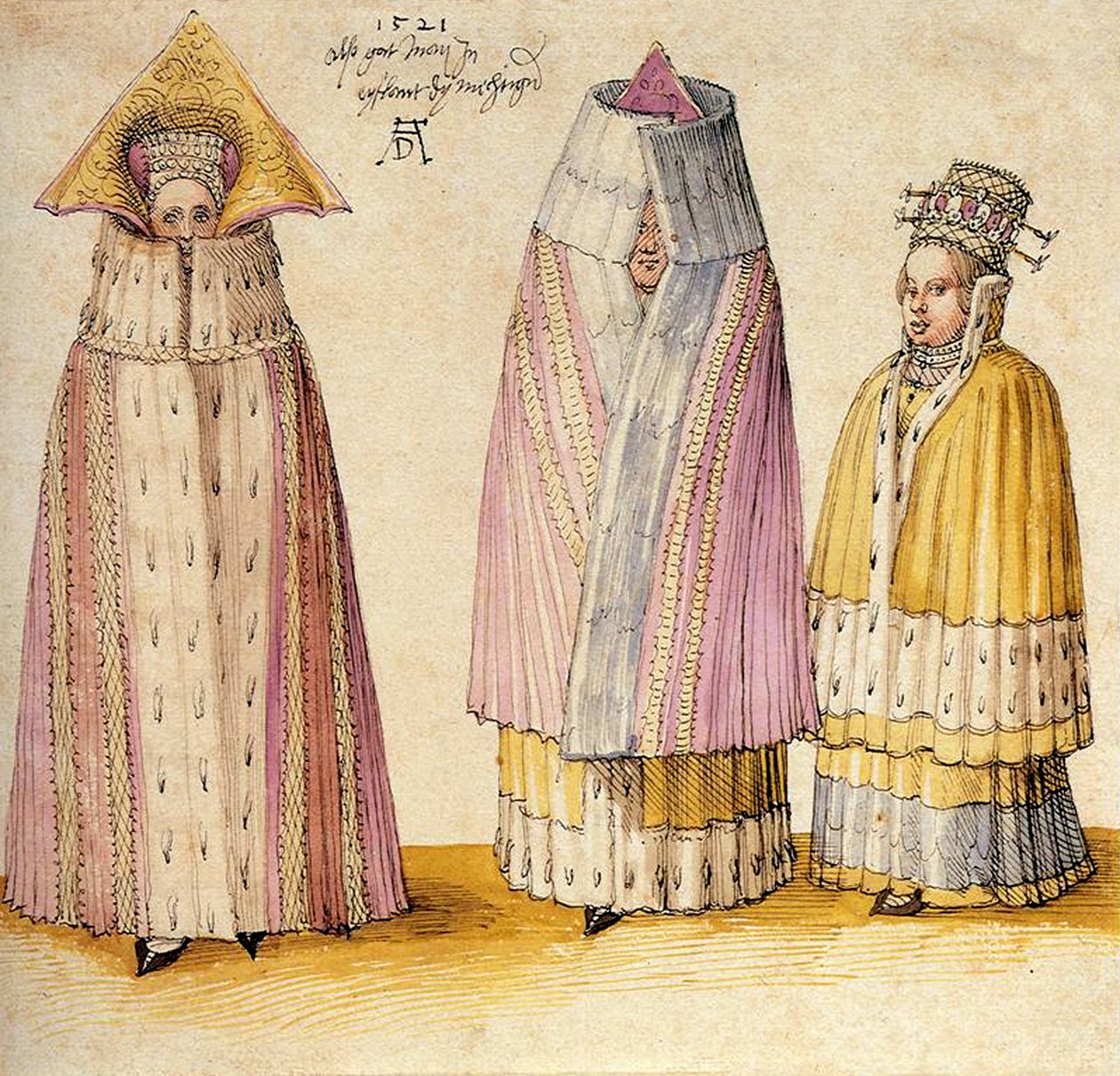 Három hatalmas hölgy Livoniából alkotó: Albrecht Dürer