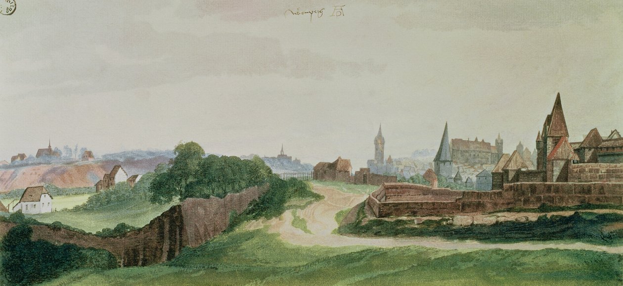 Nürnberg látképe, 1496-97 alkotó: Albrecht Dürer