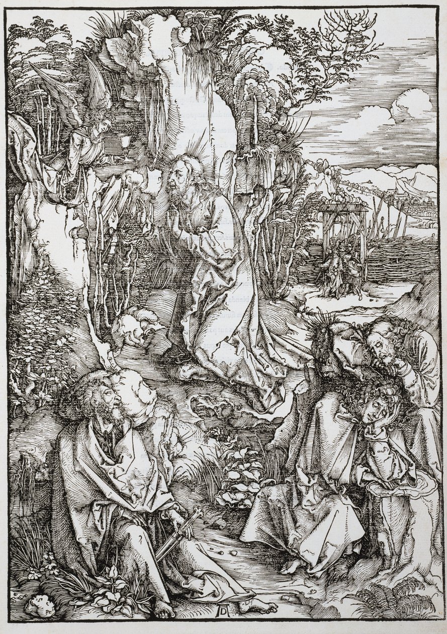 Agónia a kertben, 1496-97 körül alkotó: Albrecht Dürer