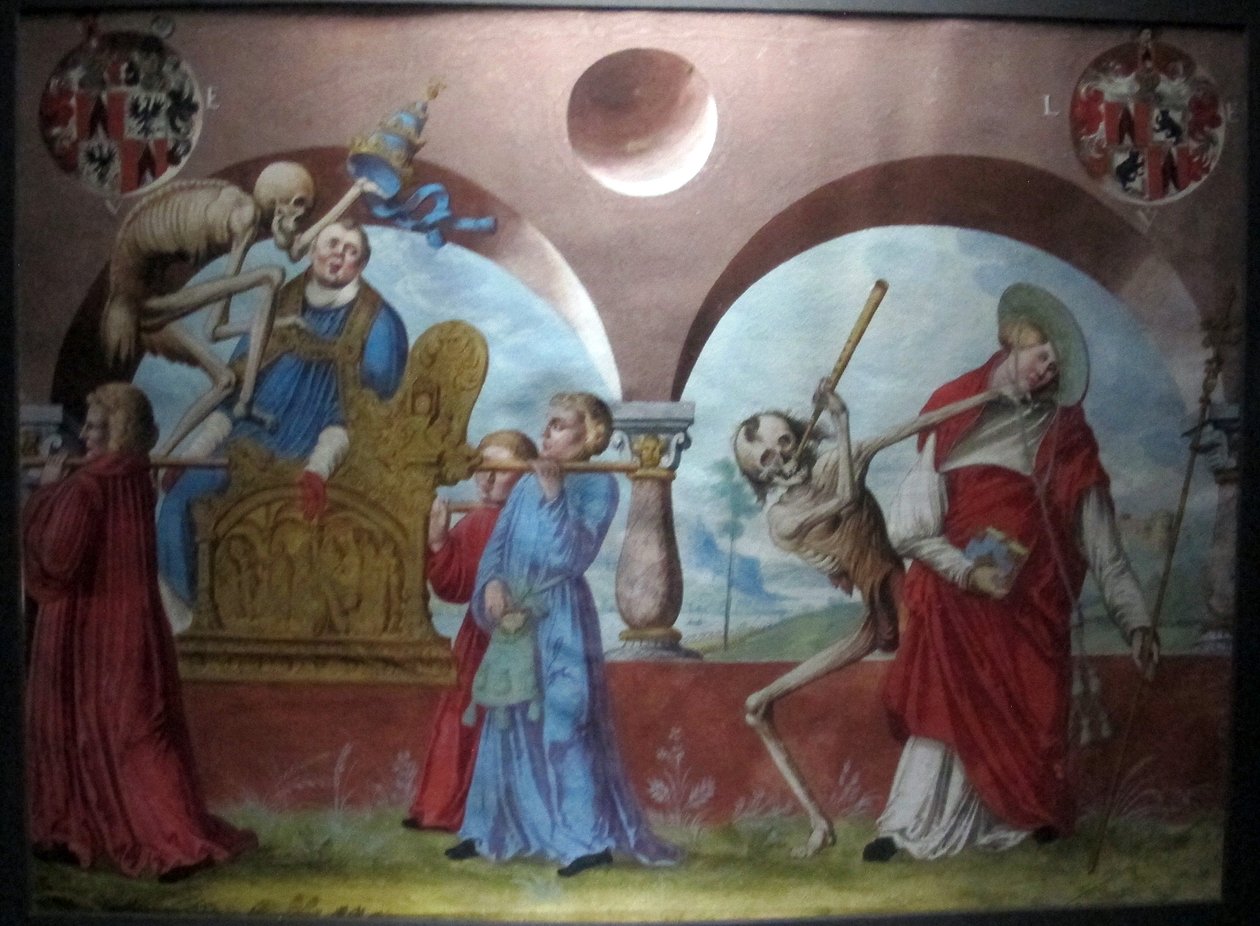 m. Manuel elveszett makapr táncának másolata a bern-i domonkos temetőből (1512-20) alkotó: Albrecht Kauw