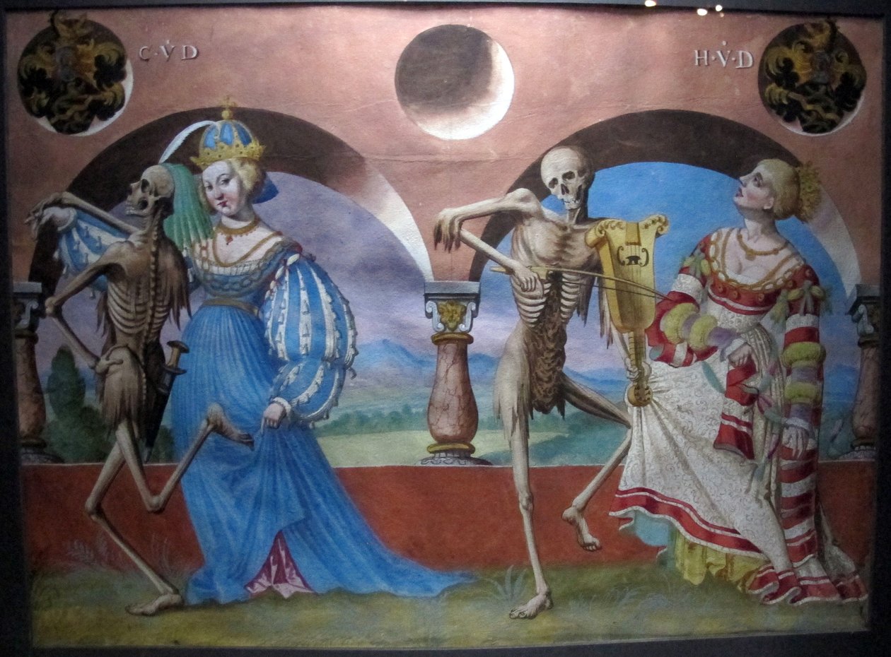 m. Manuel elveszett makapr táncának másolata a bern-i domonkos temetőből (1512-20) alkotó: Albrecht Kauw