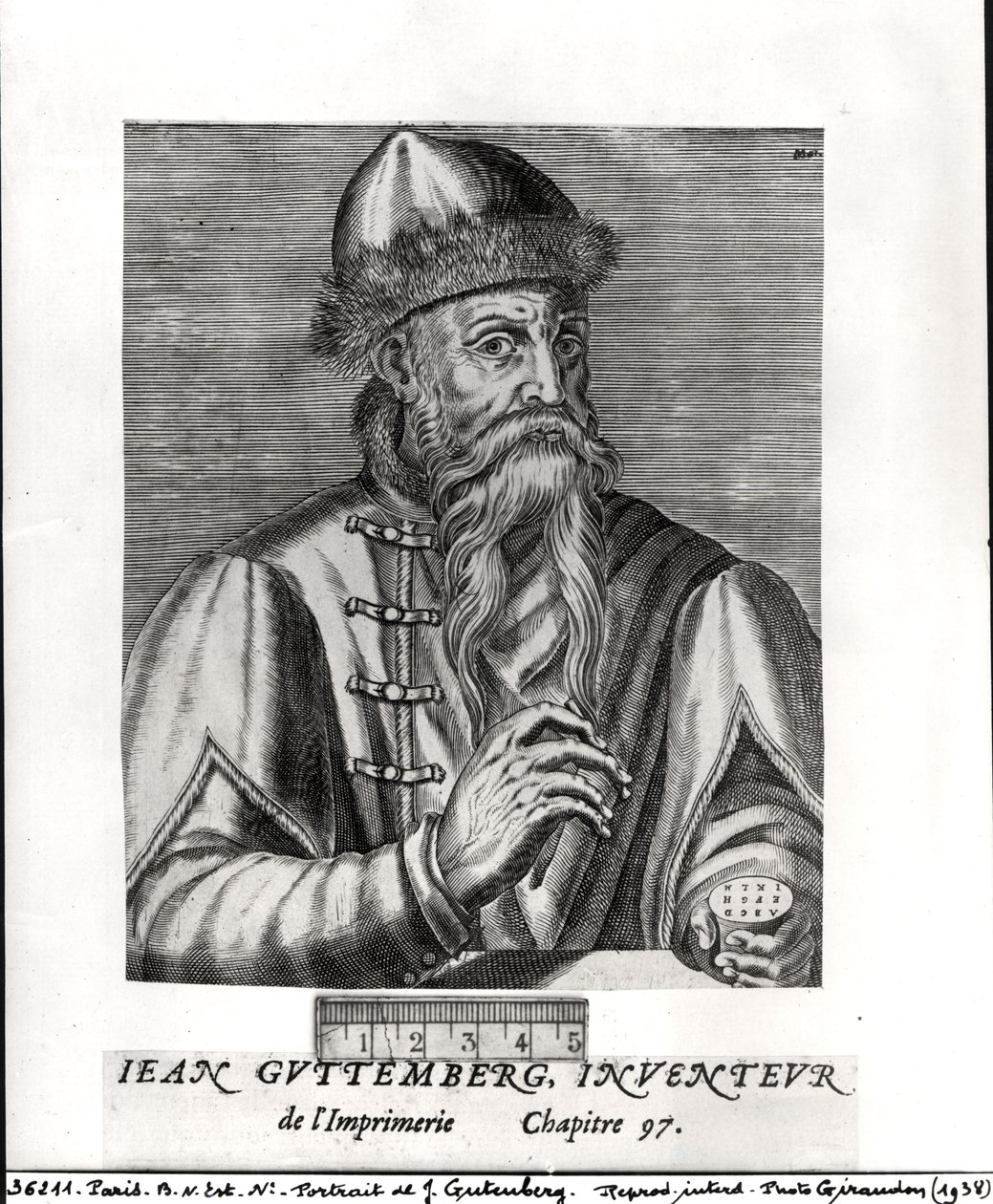 Johannes Gutenberg portréja (1400-68 körül) alkotó: Albrecht Mentz
