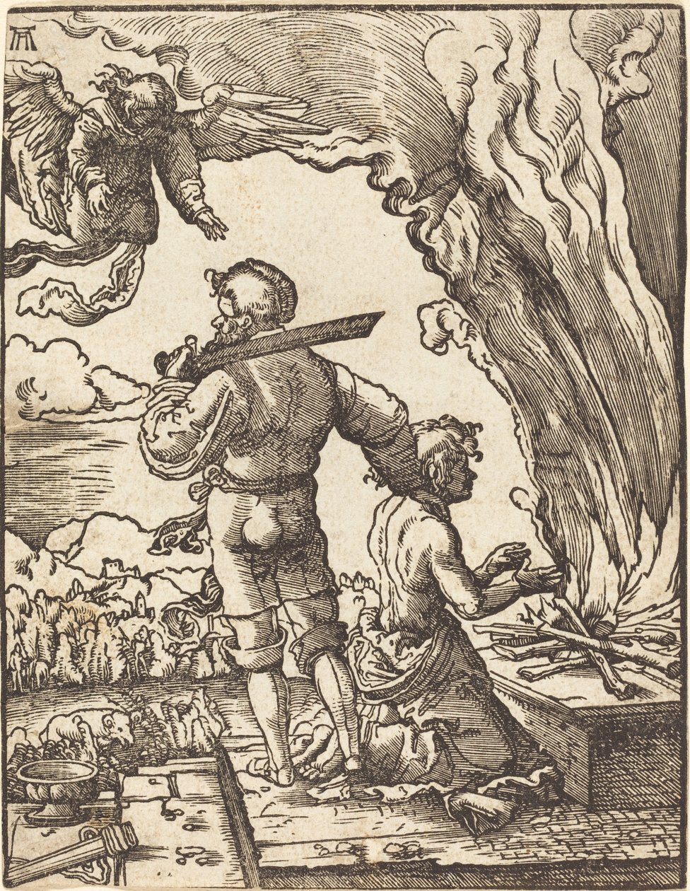 Ábrahám áldozata alkotó: Albrecht Altdorfer
