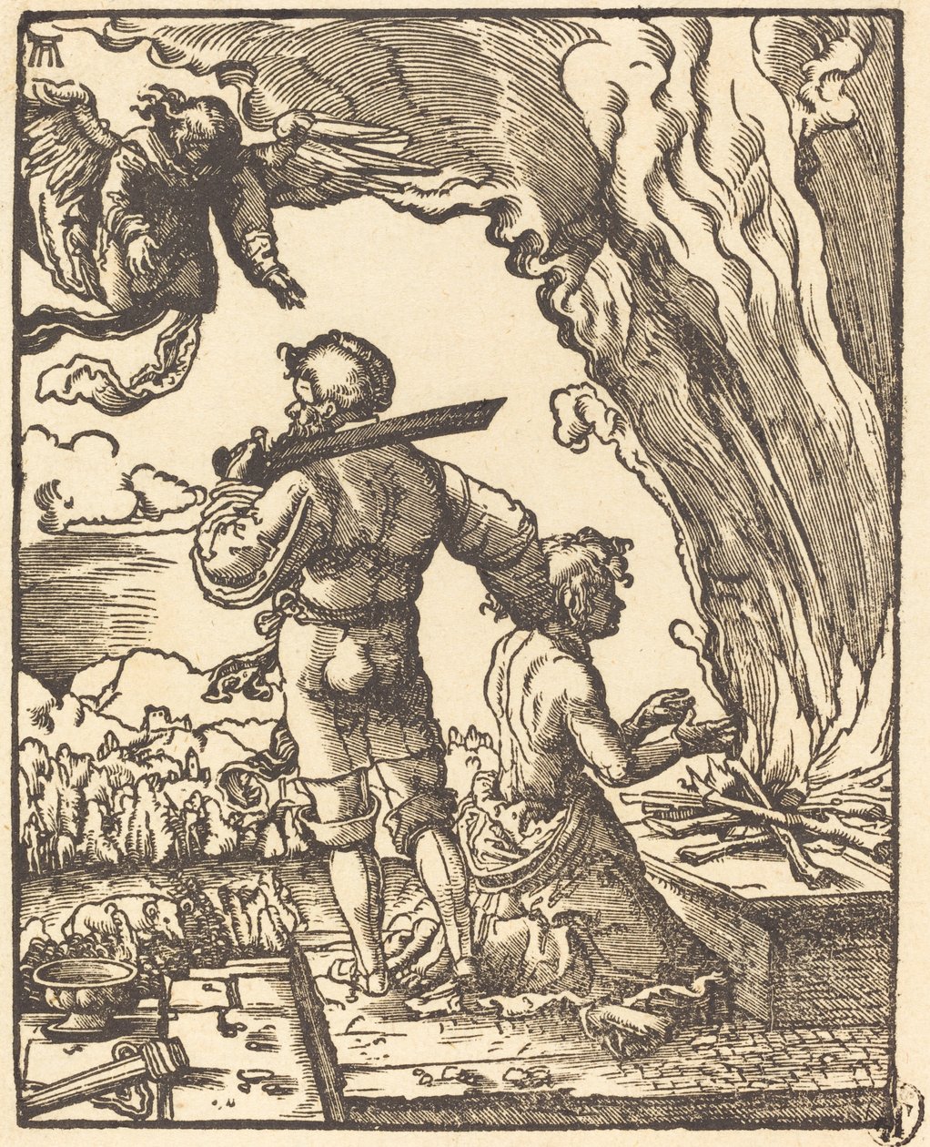 Ábrahám áldozata alkotó: Albrecht Altdorfer
