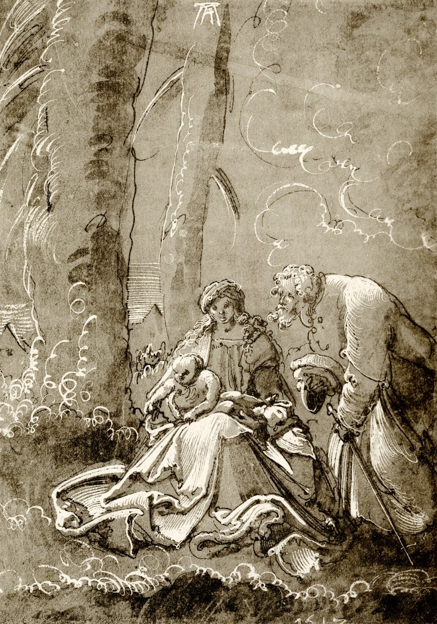 Szent család az erdőben alkotó: Albrecht Altdorfer