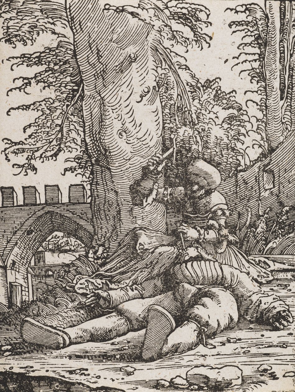 Jael megöli Siserát, 1523 körül alkotó: Albrecht Altdorfer