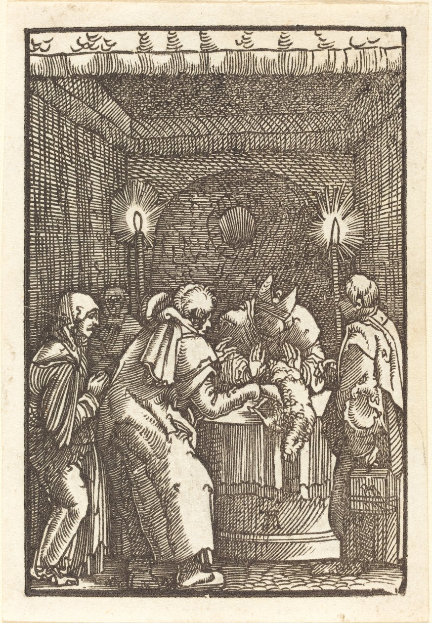 Joachim felajánlását elutasították alkotó: Albrecht Altdorfer