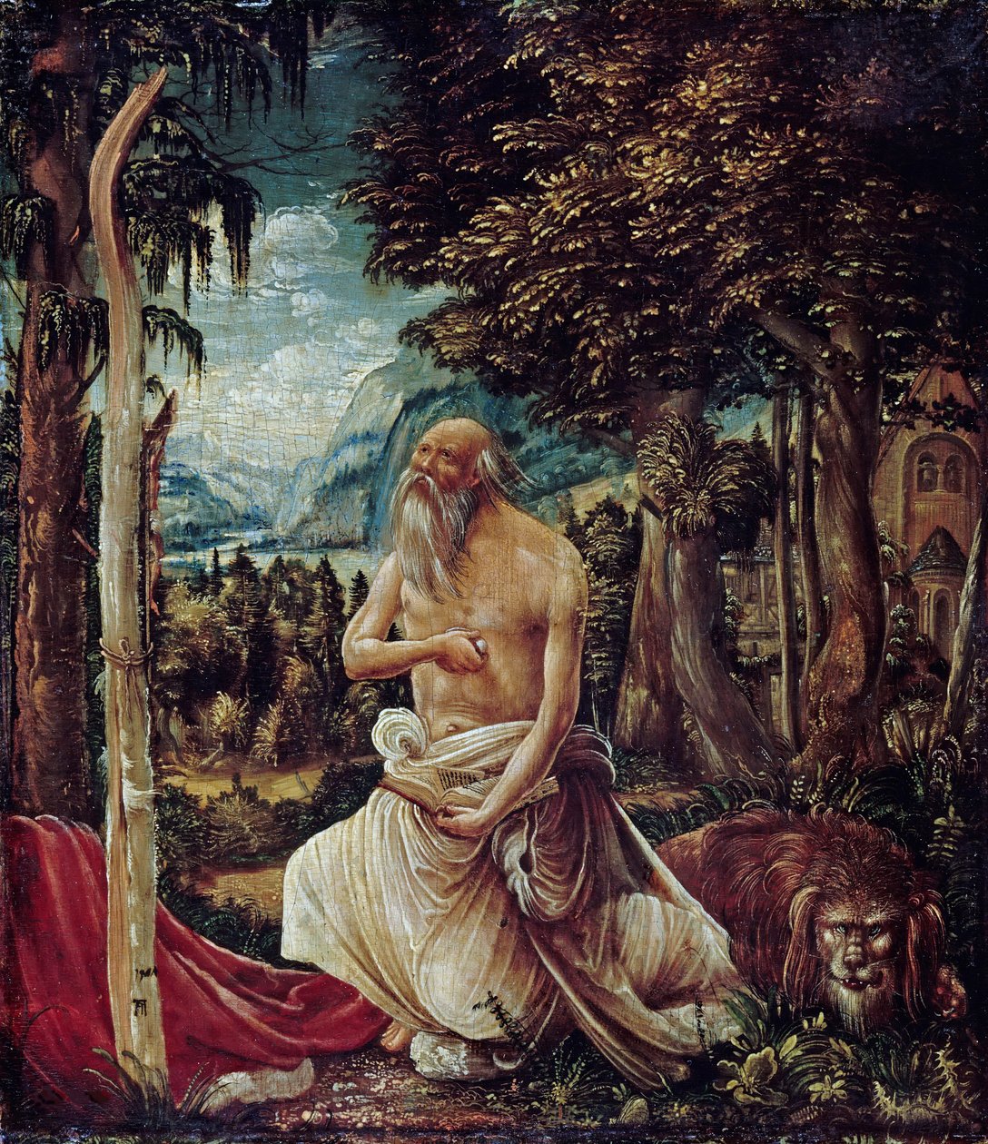 A Bűnbánó Szent Jeromos, 1507 alkotó: Albrecht Altdorfer