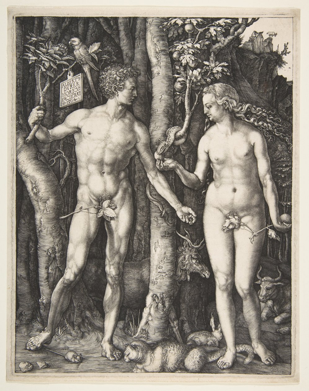 Ádám és Éva, 1504 alkotó: Albrecht Dürer