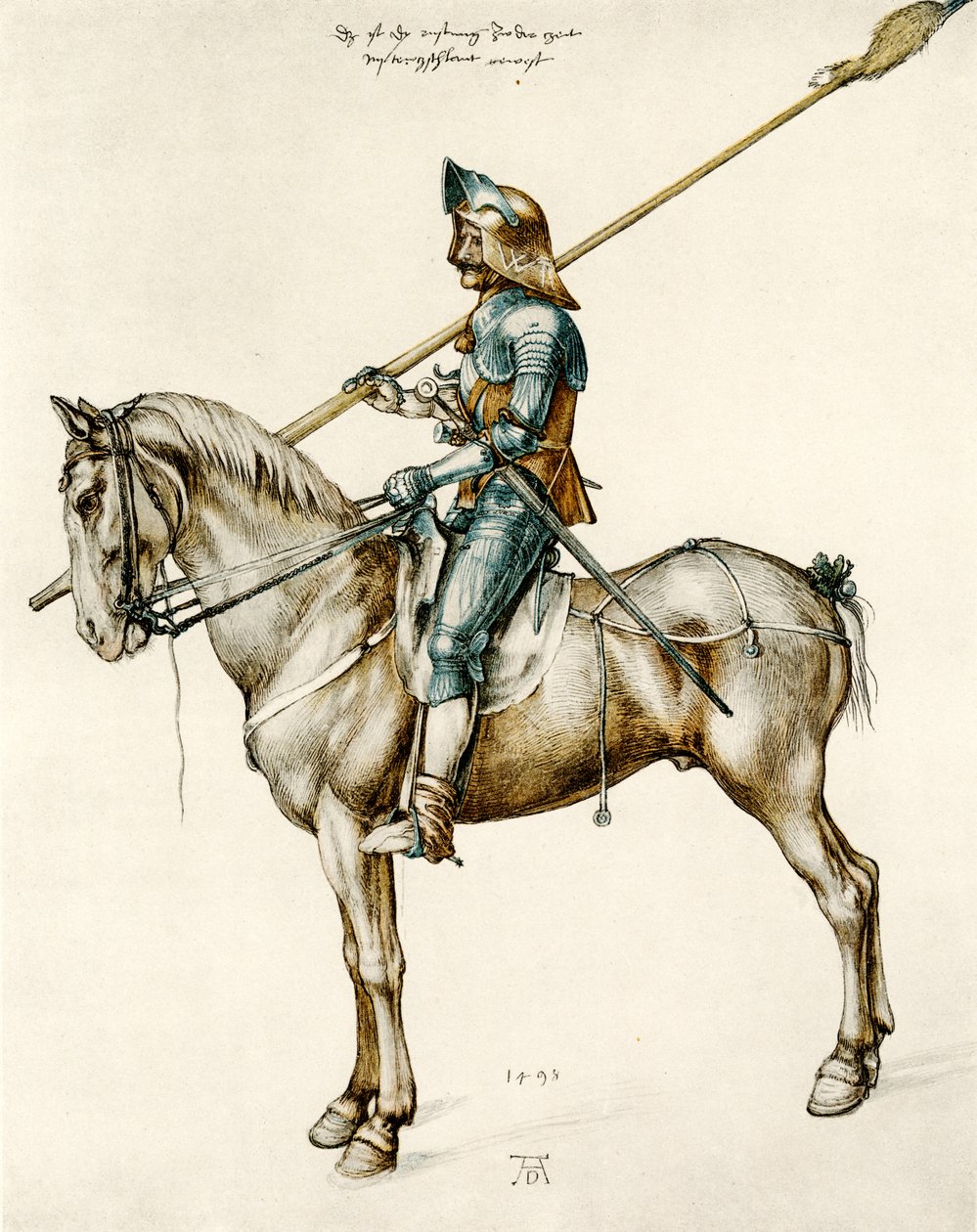 Egy német lovag páncélja alkotó: Albrecht Dürer