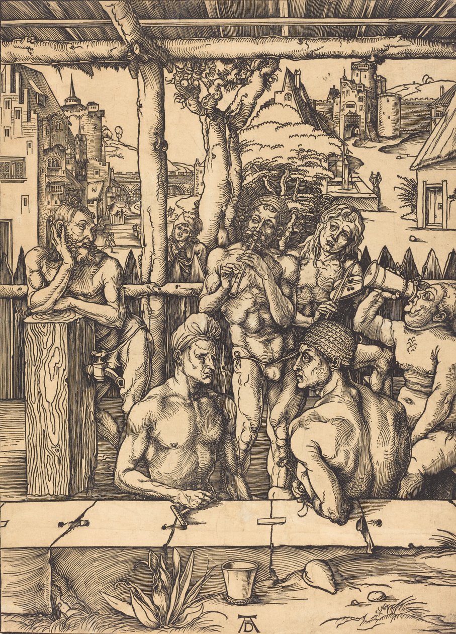 Fürdőház, c. 14961497. alkotó: Albrecht Dürer