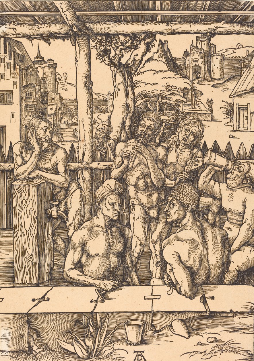 Fürdőház, c. 14961497. alkotó: Albrecht Dürer