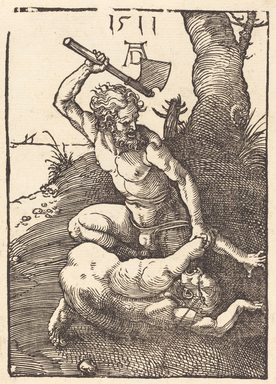 Káin megöli Ábelt, 1511. alkotó: Albrecht Dürer
