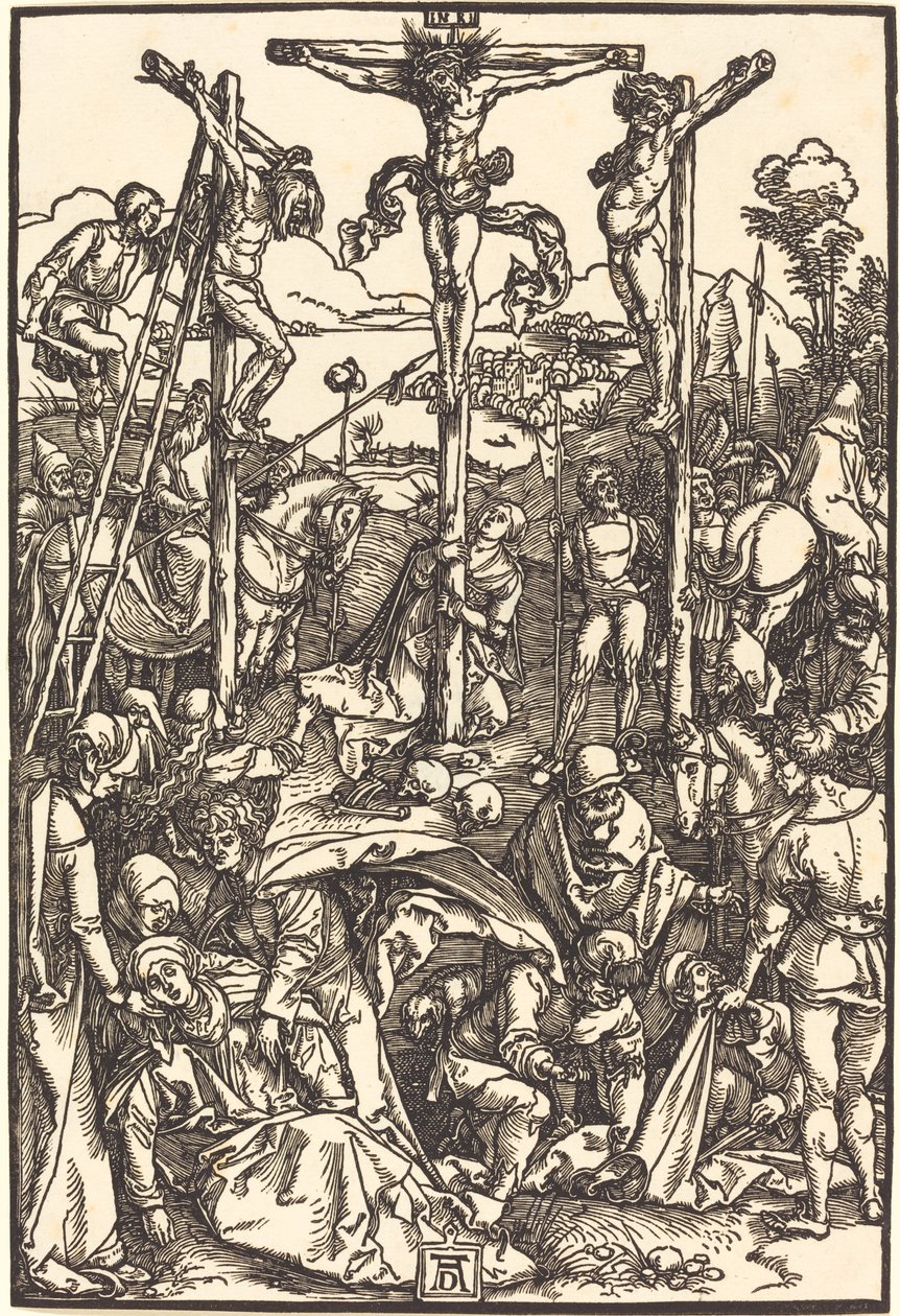 Kálvária a három kereszttel alkotó: Albrecht Dürer