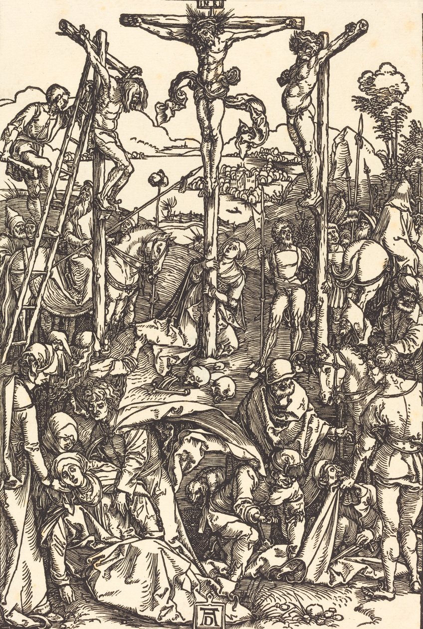 Kálvária a három kereszttel, c. 15041505. alkotó: Albrecht Dürer
