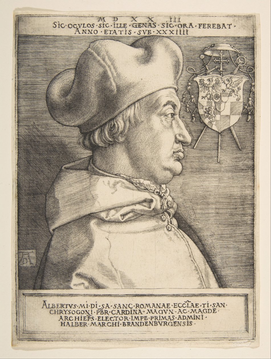 Brandenburgi Albrecht bíboros.n.d. alkotó: Albrecht Dürer