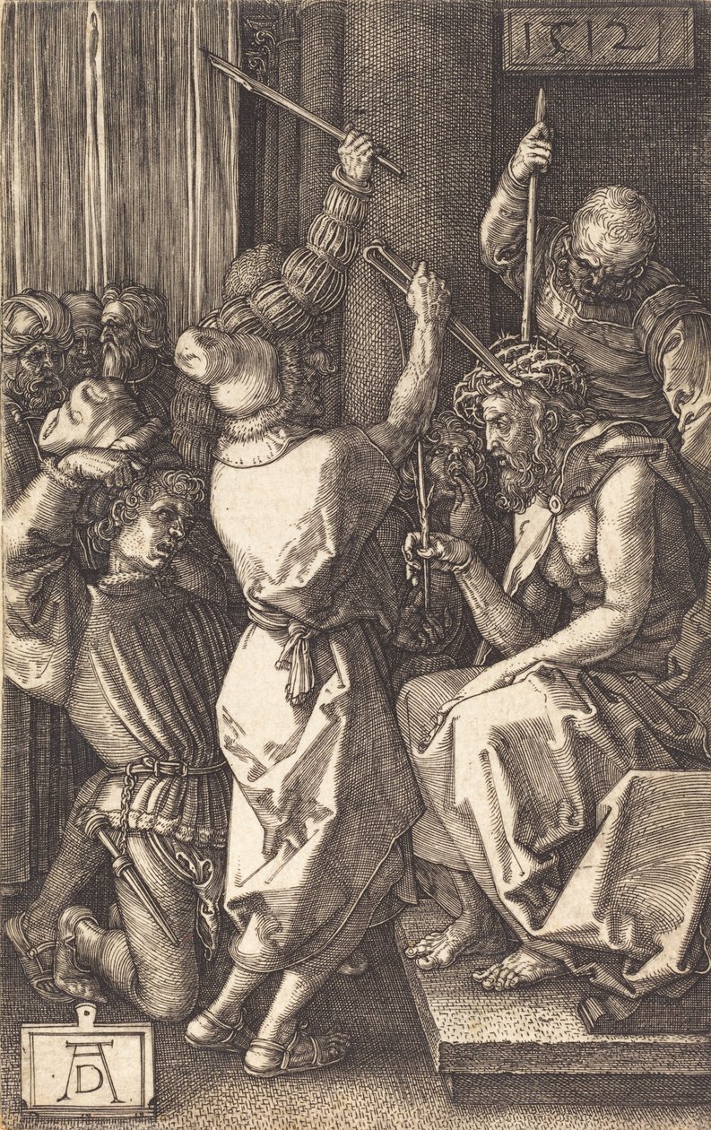 A tövisekkel megkoronázott Krisztus, 1512. alkotó: Albrecht Dürer