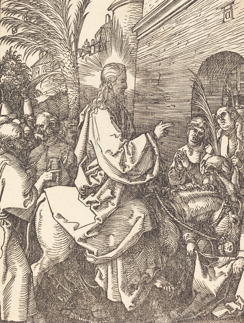 Krisztus belépése Jeruzsálembe, valószínűleg c. 15091510. alkotó: Albrecht Dürer