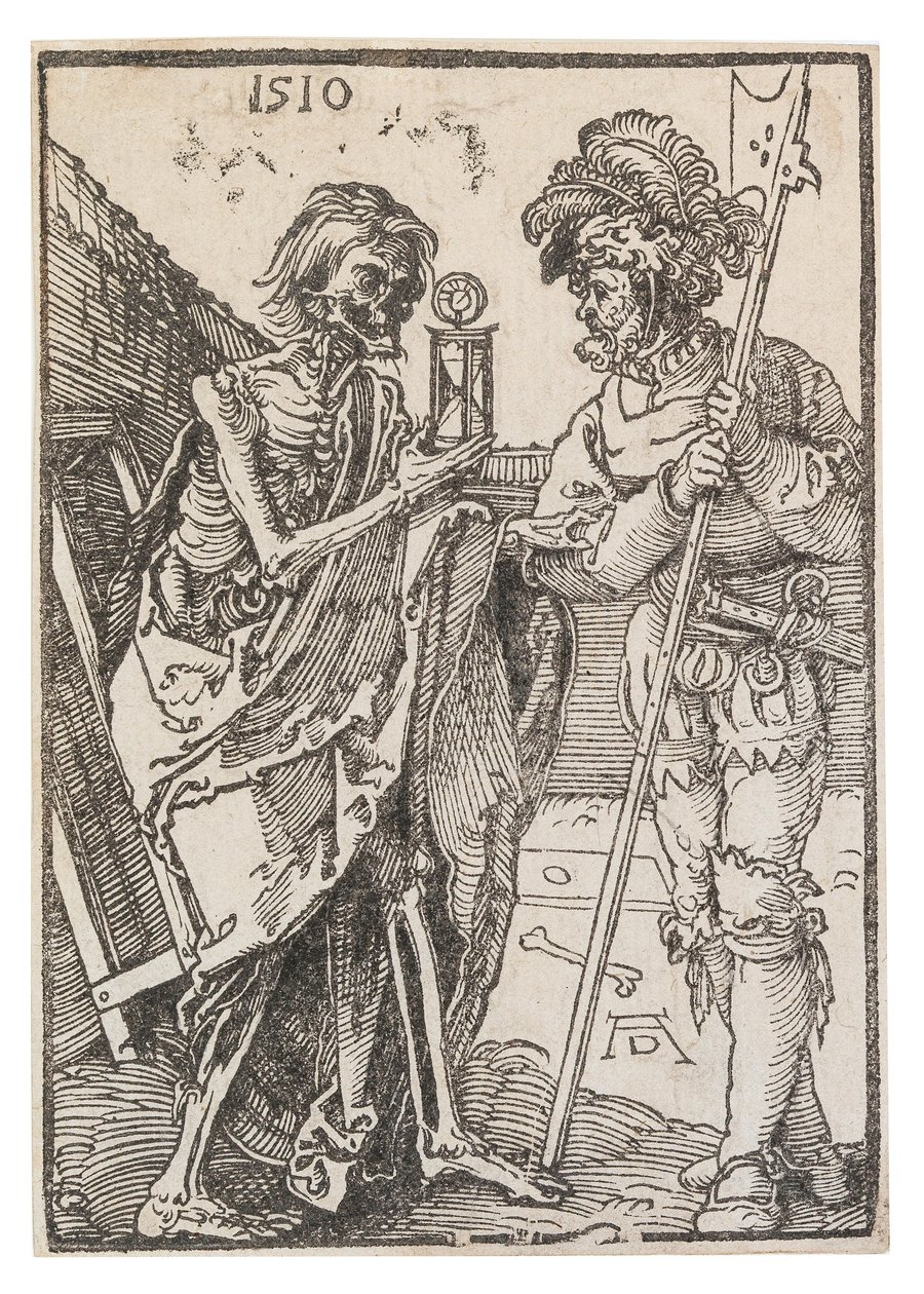 Halál és Lansquenet, 1510. alkotó: Albrecht Dürer