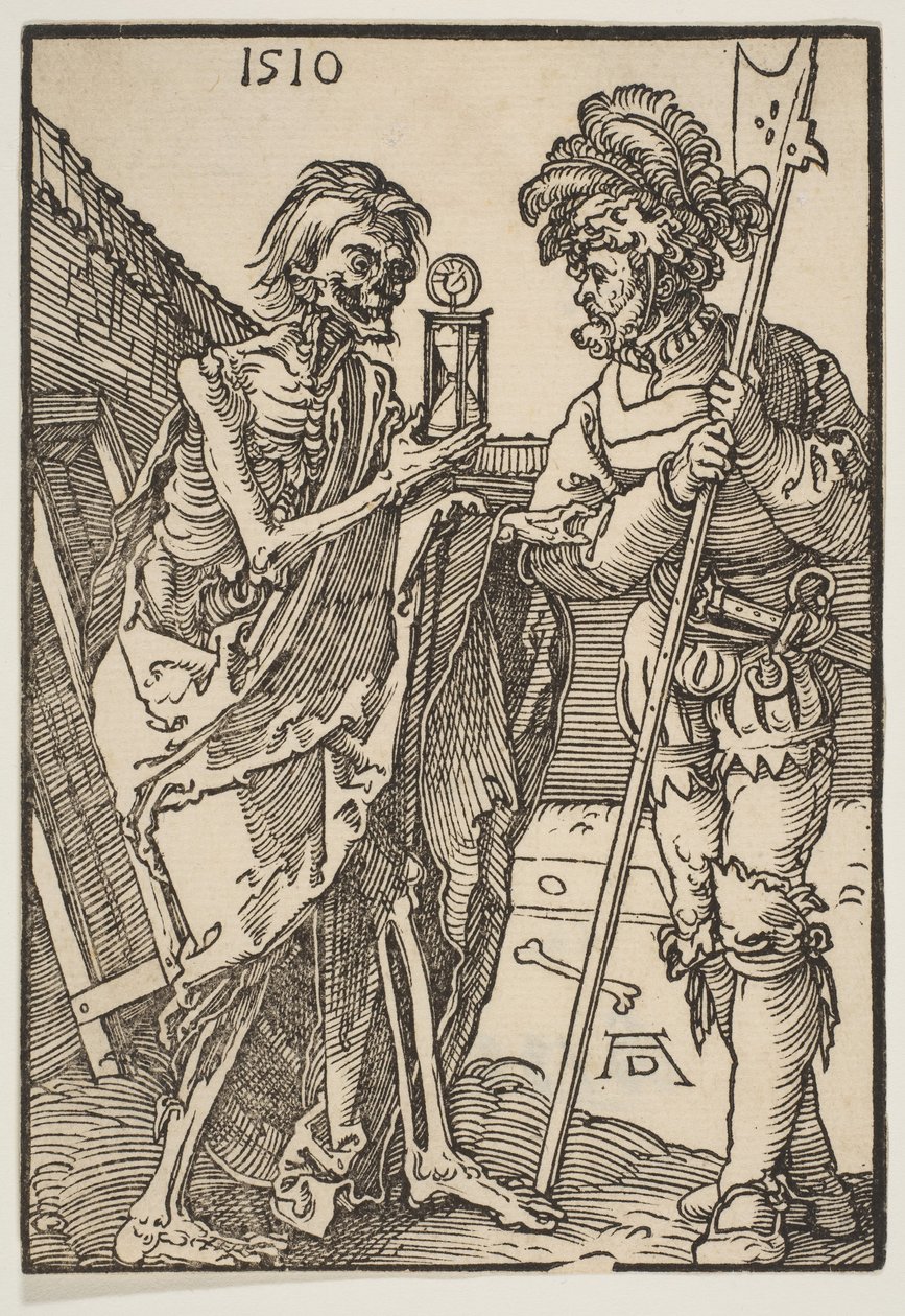 A Halál és a Lansquenet.n.d. alkotó: Albrecht Dürer
