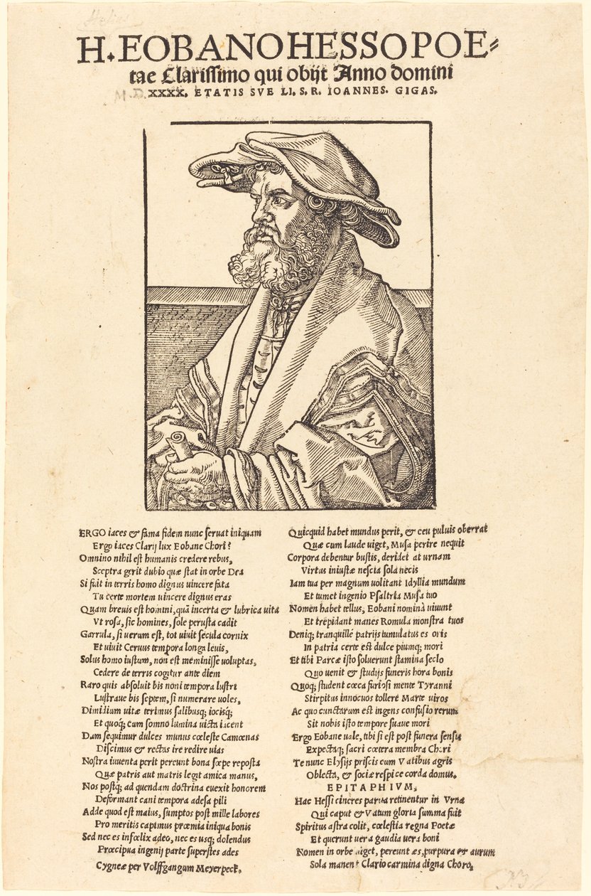Eobanus Hess alkotó: Albrecht Dürer