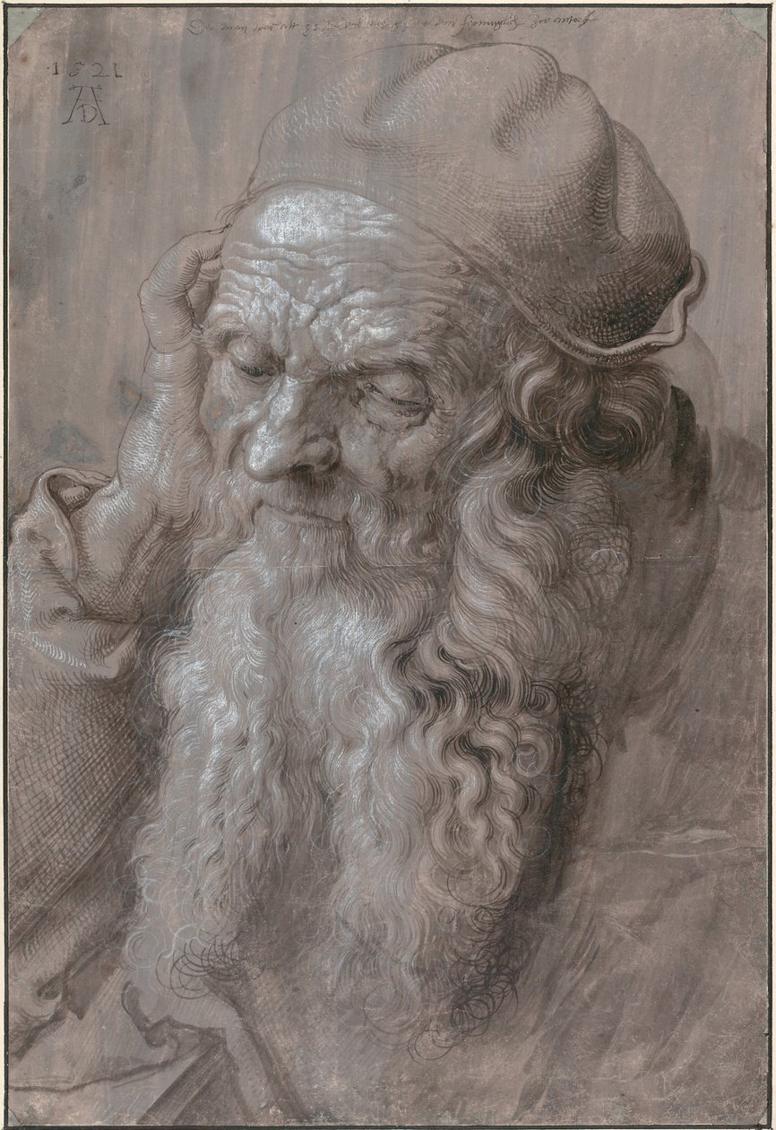 Egy öregember feje, 1521 alkotó: Albrecht Dürer