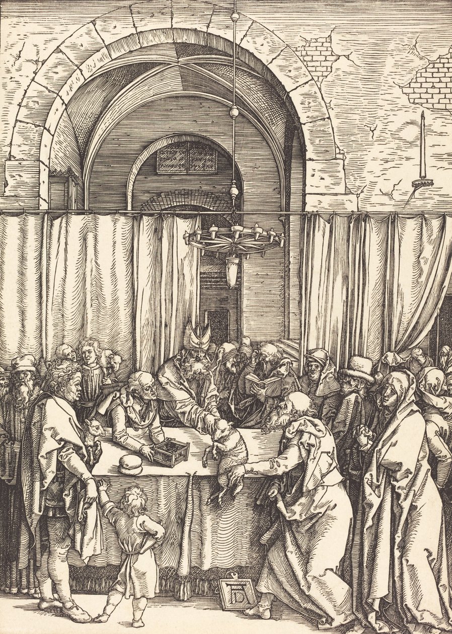 Joachim felajánlása elutasítva, c. 15041505. alkotó: Albrecht Dürer