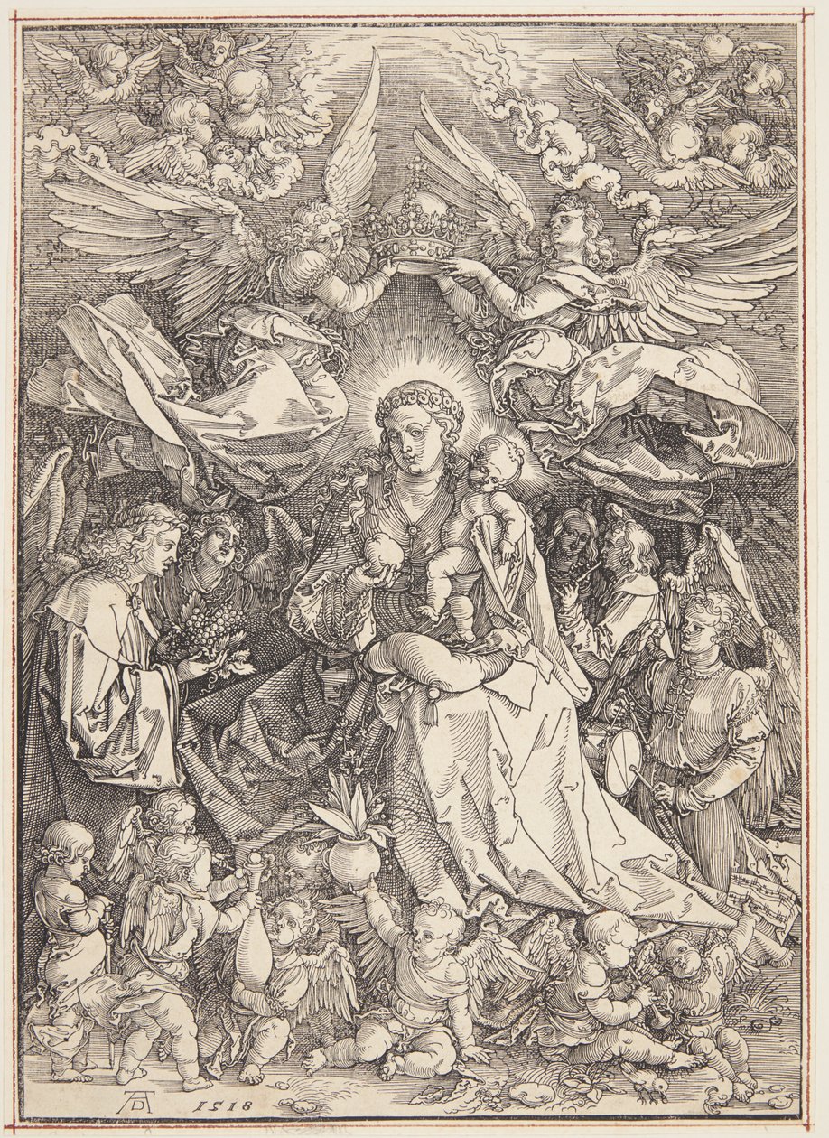 Madonna az angyalok királynője alkotó: Albrecht Dürer