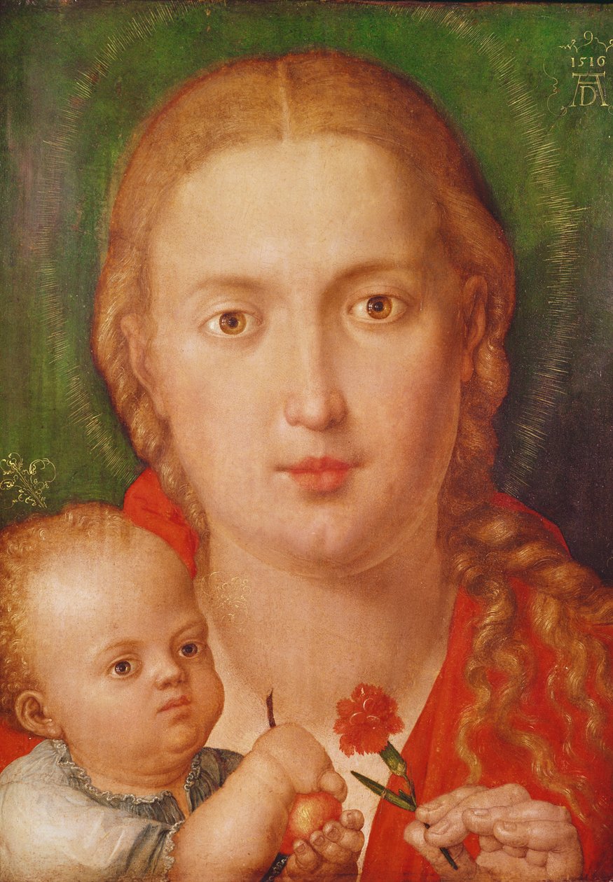 Szegfű Madonna, 1516 alkotó: Albrecht Dürer