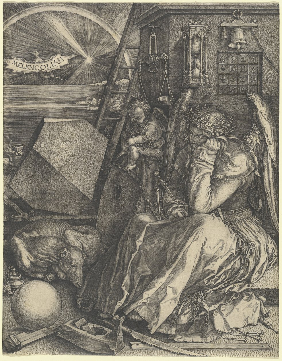 Melankólia I alkotó: Albrecht Dürer