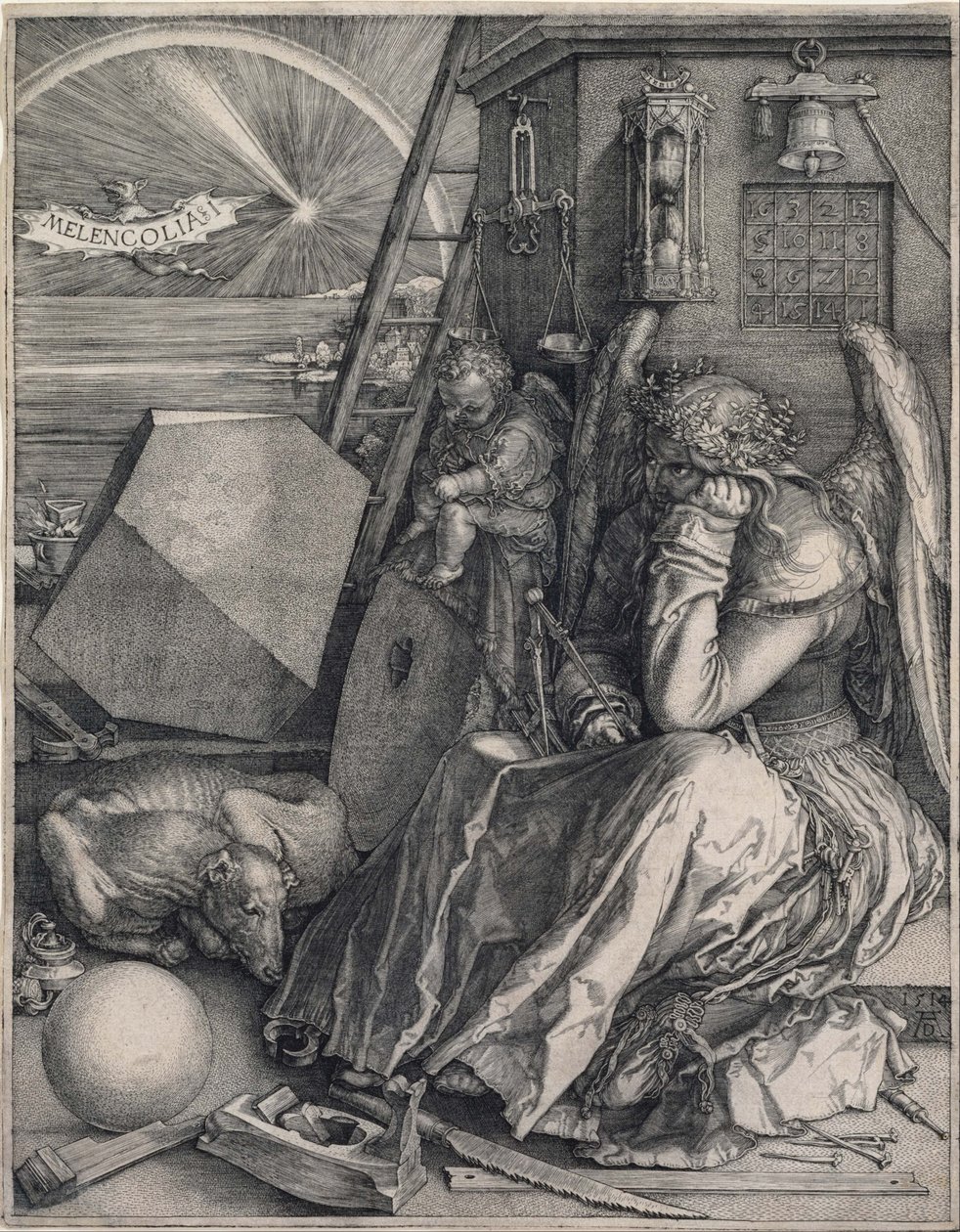 Melenkólia I alkotó: Albrecht Dürer
