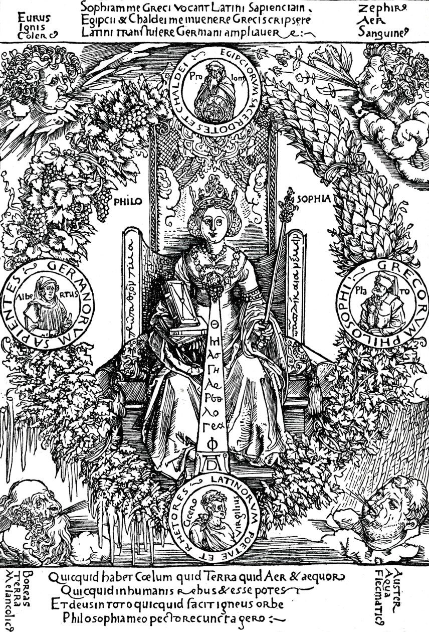 Filozófia, 1502 1906 alkotó: Albrecht Dürer