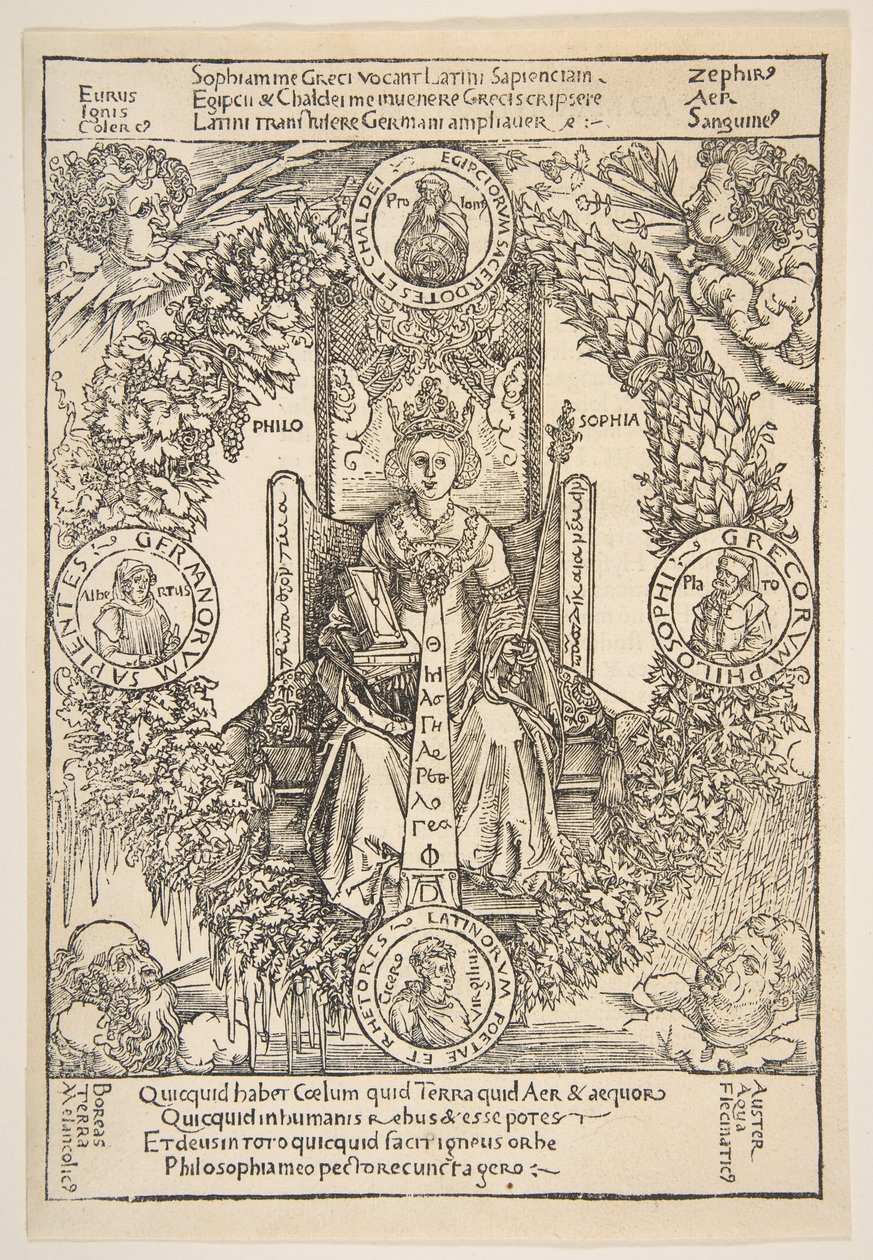 Filozófia.n.d. alkotó: Albrecht Dürer