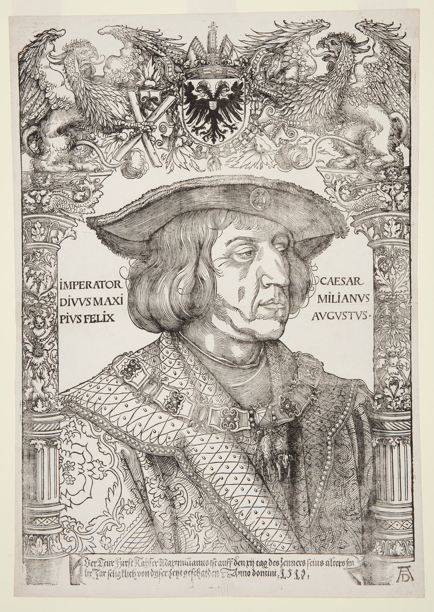 Maximilian I portréja alkotó: Albrecht Dürer
