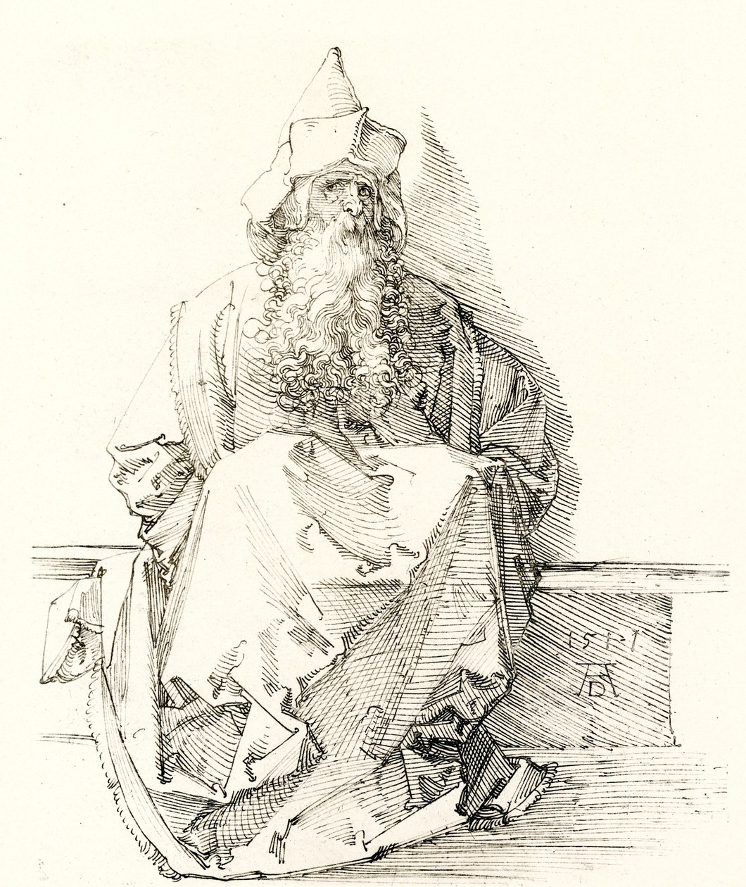 Próféta alak alkotó: Albrecht Dürer